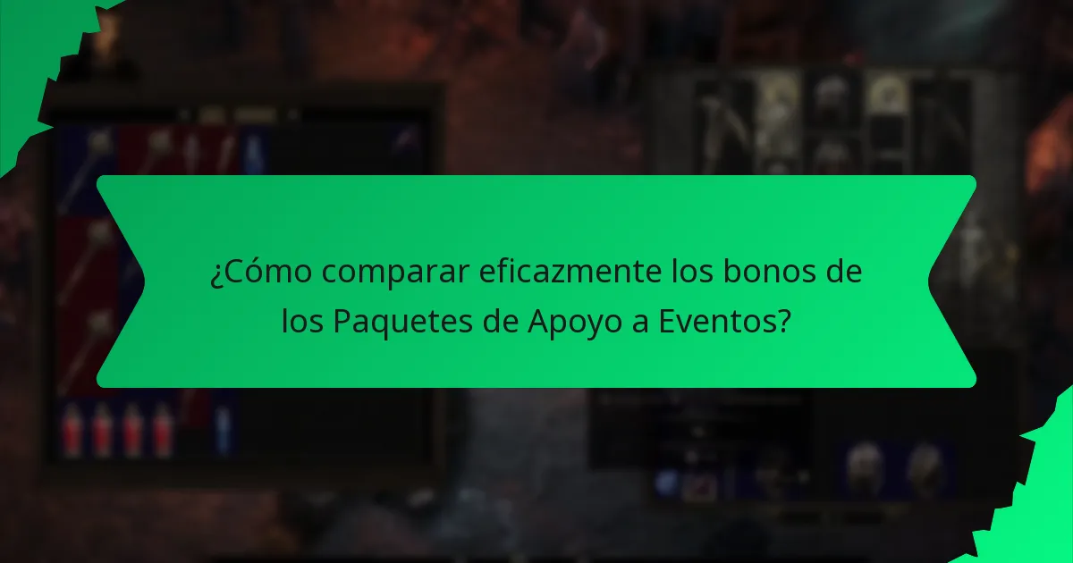 ¿Cuál es la importancia de la rareza en los bonos de los Paquetes de Apoyo a Eventos?