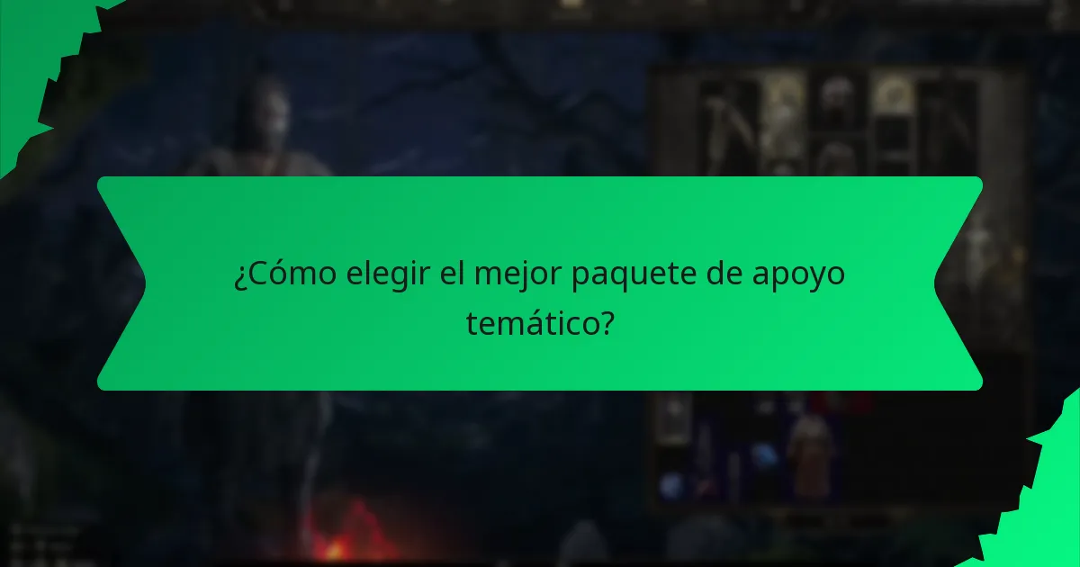 ¿Qué papel juega el color en los bonos de los paquetes de apoyo temáticos?