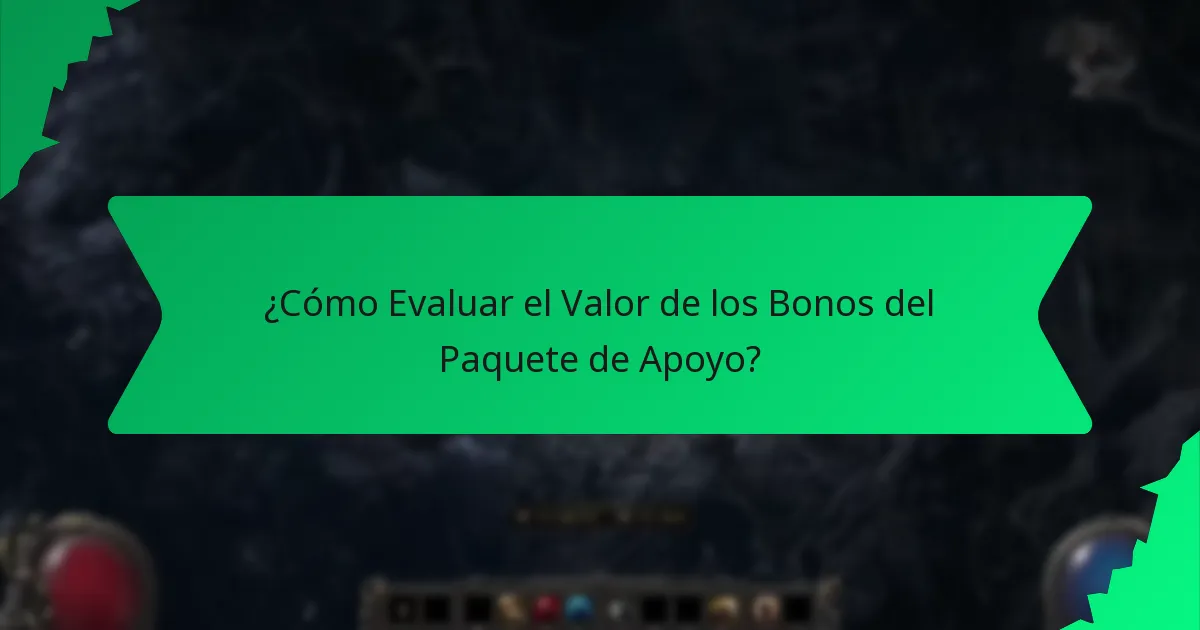 ¿Cómo se Define la Rareza para los Bonos del Paquete de Apoyo?