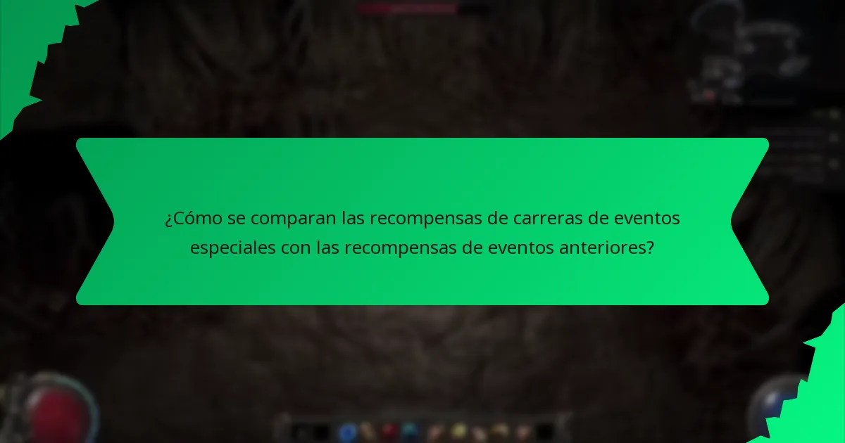 ¿Cómo se determina la rareza de las recompensas de carreras de eventos especiales?