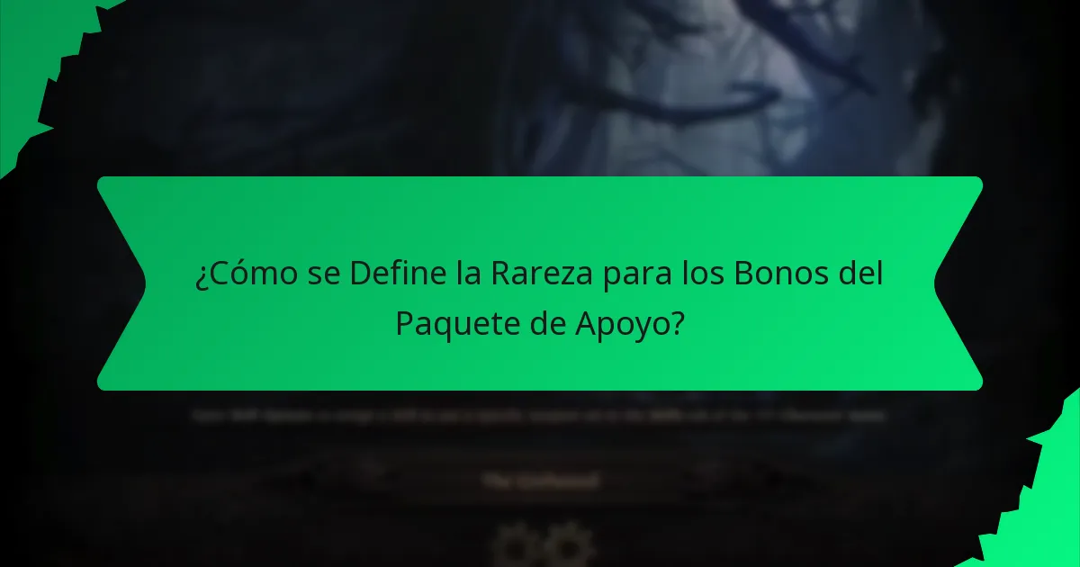 ¿Qué Variaciones de Color Existen para los Bonos del Paquete de Apoyo?