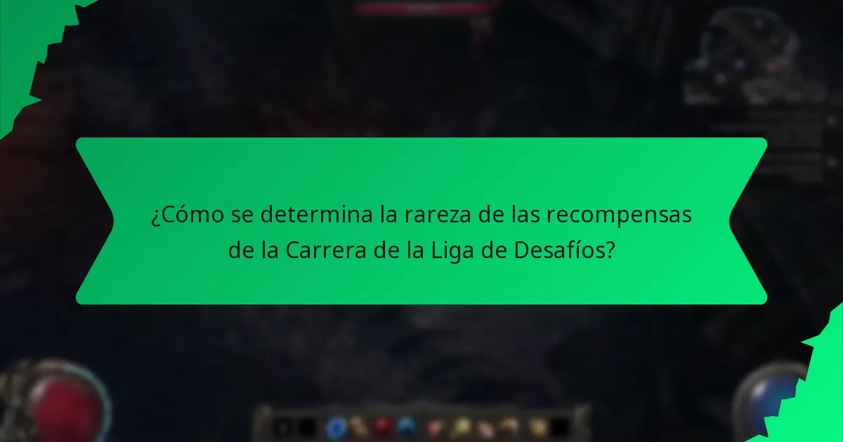 ¿Qué papel juega el color en las recompensas de la Carrera de la Liga de Desafíos?