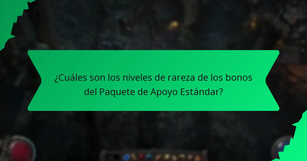 ¿Cómo se comparan los bonos del Paquete de Apoyo Estándar con otros paquetes?