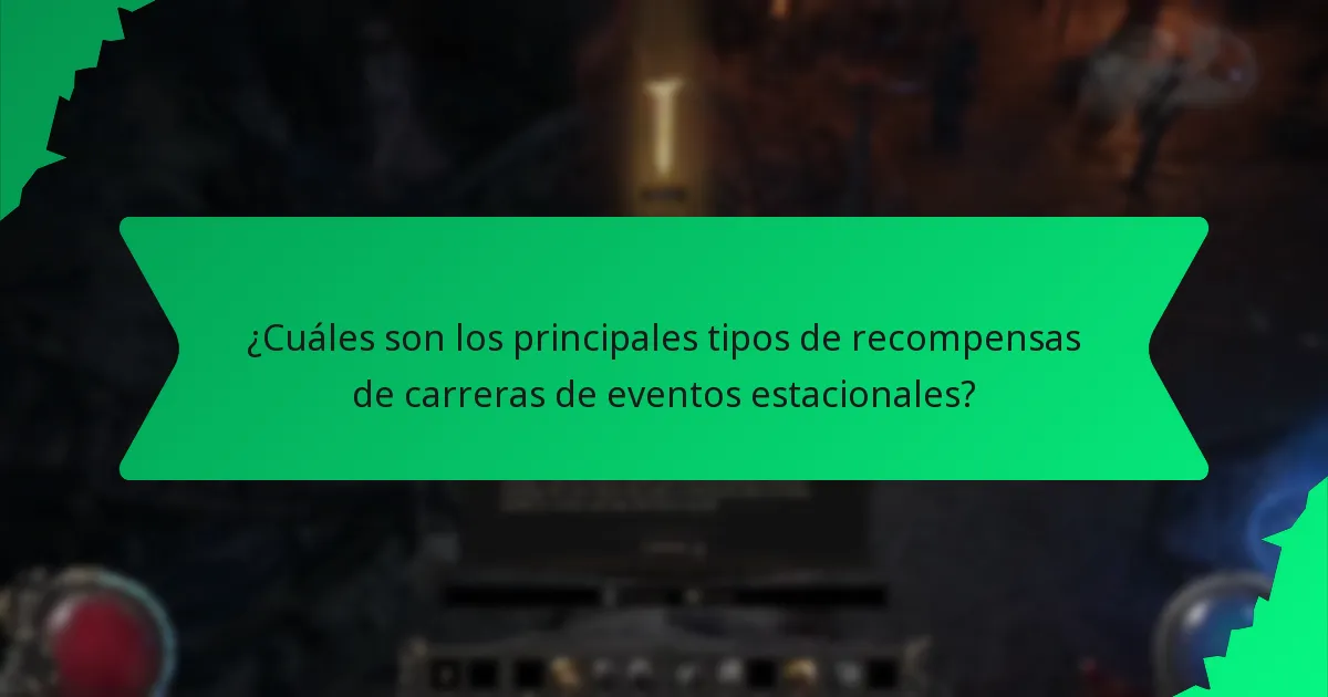 ¿Qué variantes de color están disponibles para las recompensas de carreras de eventos estacionales?