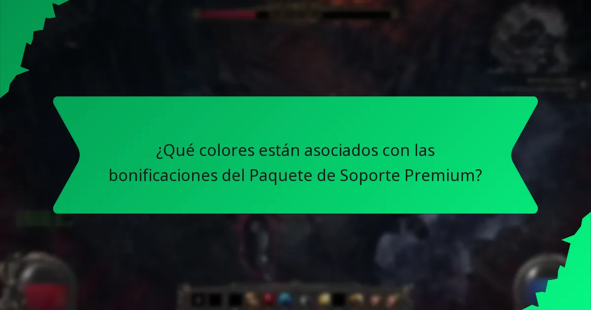 ¿Qué efectos proporcionan las bonificaciones del Paquete de Soporte Premium?