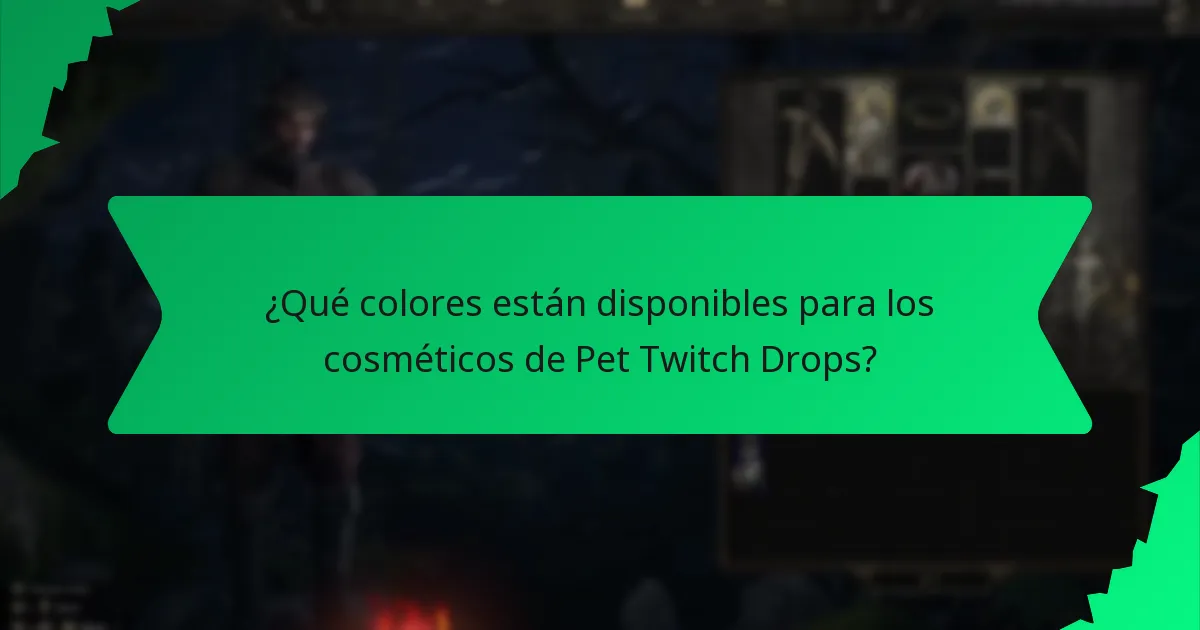 ¿Qué efectos tienen los cosméticos de Pet Twitch Drops?
