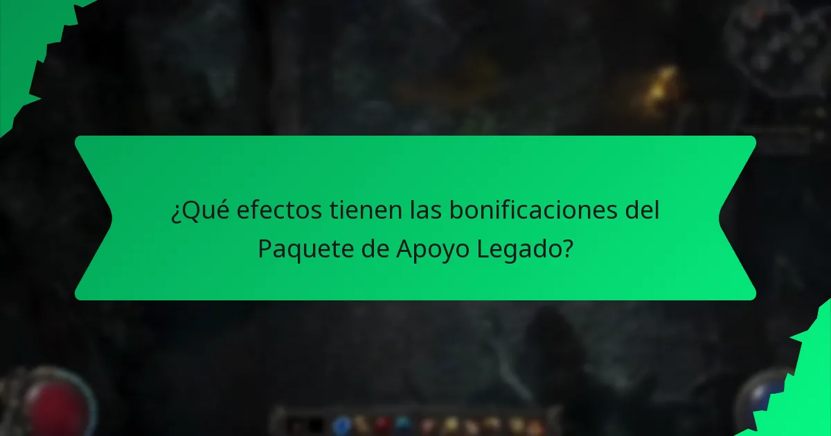 ¿Cómo se comparan las bonificaciones del Paquete de Apoyo Legado con otros paquetes?